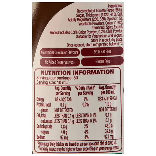 Nutrients 1, Spicy BBQ Sauce 500 ml