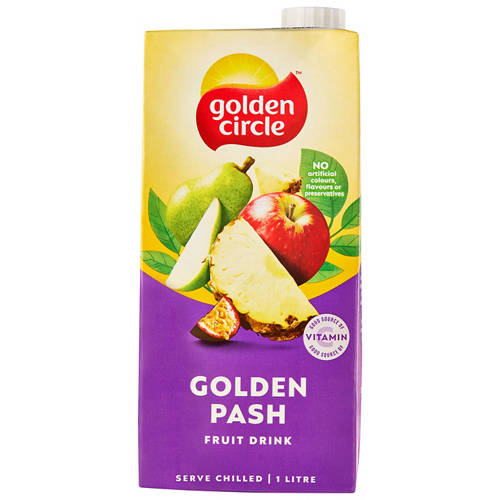 Front shot 2, Golden Pash Fruit Drink 1L