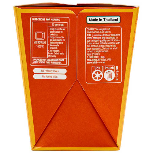 Front shot 3, Satay Chicken with Rice Meal Kit 350g