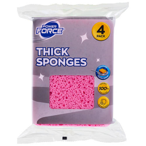 Front shot 2, Thick Sponges 4 Pack