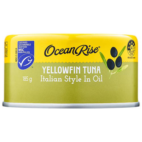 Front shot 2, Yellowfin Tuna Italian Style in Oil 185g