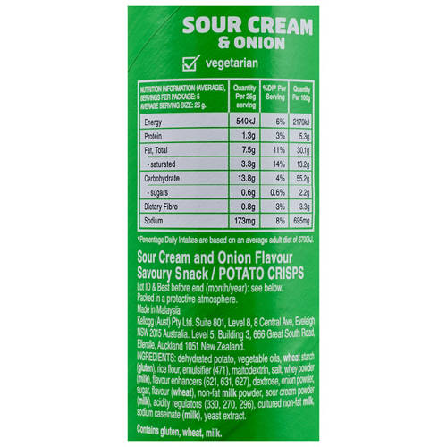 Nutrients 1, Sour Cream & Onion 134g