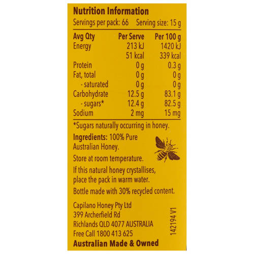 Nutrients 1, Australian Honey 1kg