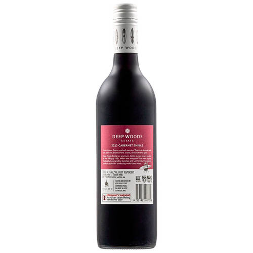 Front shot 2, Deep Woods Estate Ebony Cabernet Shiraz 750ml