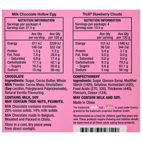 Nutrients 1, Strawberry Clouds Gift Eggs 148-152g