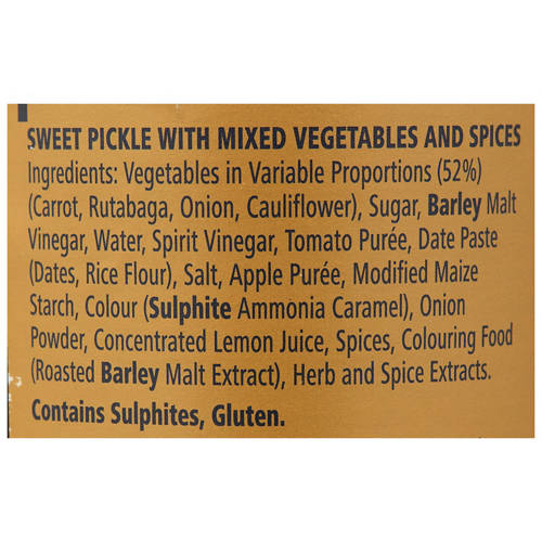 Ingredients 1, Pickle 310g