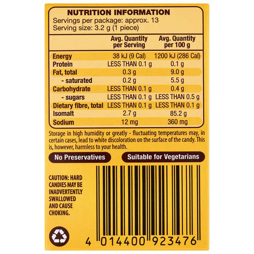 Front shot 3, Chocolate Flavoured Caramel Cream Candies 42g