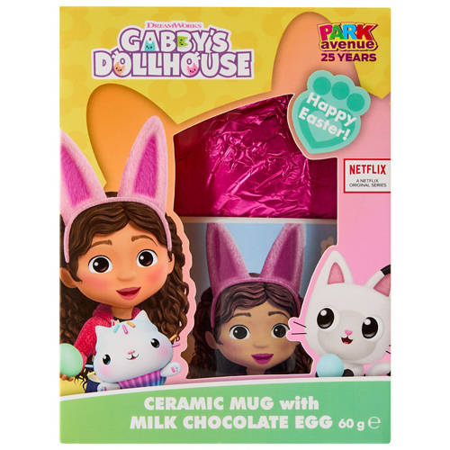 Front shot 2, Gabby's Dollhouse Kids Mug and Egg Gift Set 60g