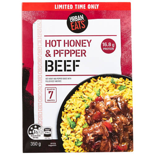 Front shot 2, Hot Honey & Pepper Beef 350g