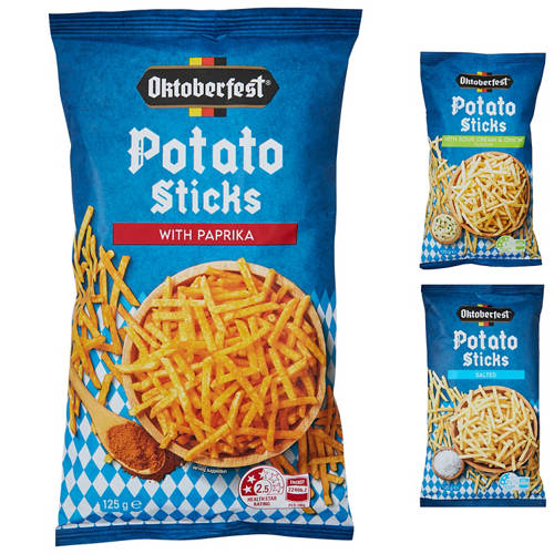 Group 1, Potato Sticks Mild Paprika 125g