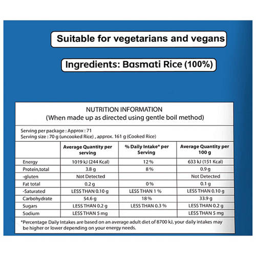 Nutrients 1, Basmati Rice 5kg