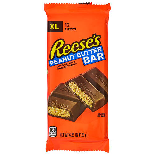 Peanut Butter Chocolate Block 120g Product Image Front shot 01