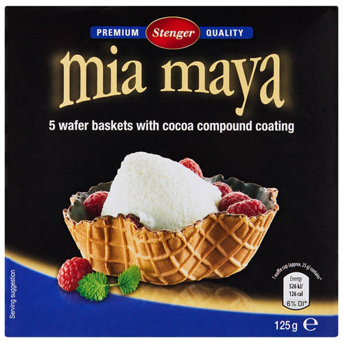 Front shot 3, Chocolate Wafer Baskets 125g