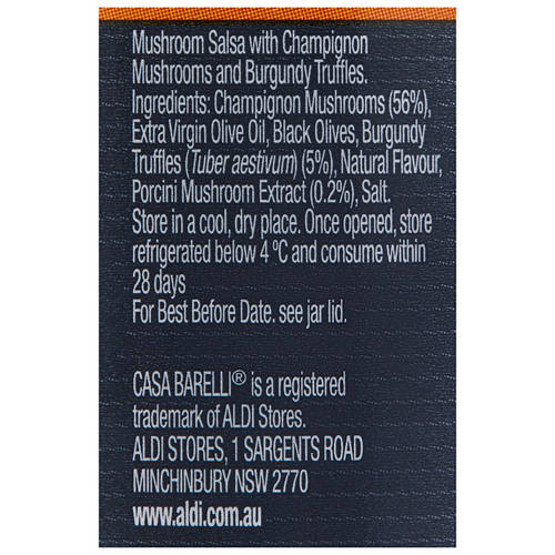 Ingredients 1, Truffle Salsa 50g