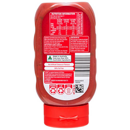 Front shot 3, Pizza Sauce 400g