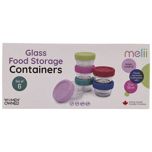 Front shot 3, Glass Food Storage Containers 6 Pack or Countertop Drying Rack 1 Pack