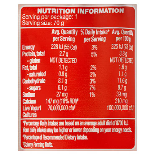 Nutrients 1, Kids Strawberry Yogurt Pouch 70g