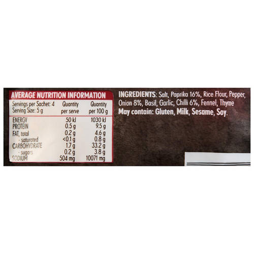 Nutrients 1, Cajun Spice Blend 20g