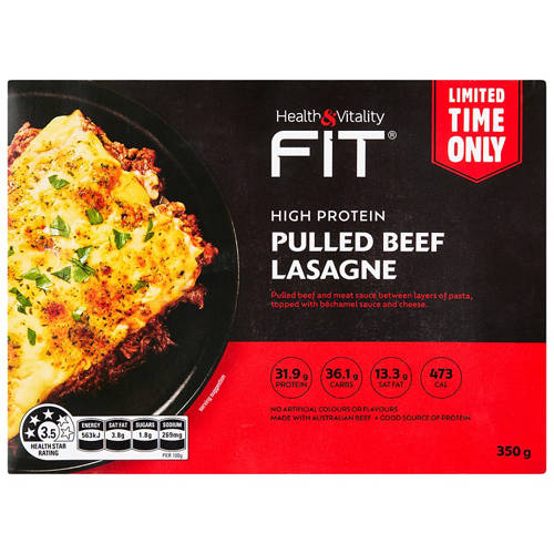 Front shot 2, Pulled Beef Lasagne 350g