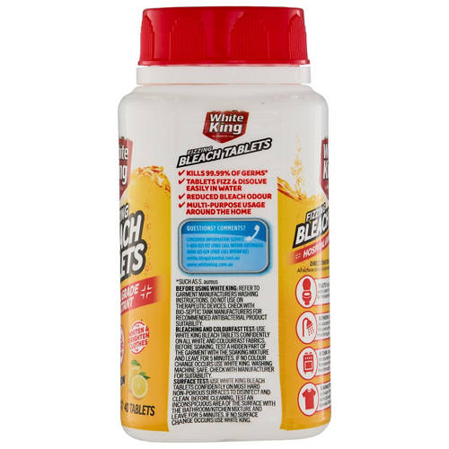 Front shot 3, Bleach Tablets Lemon 40 Pack
