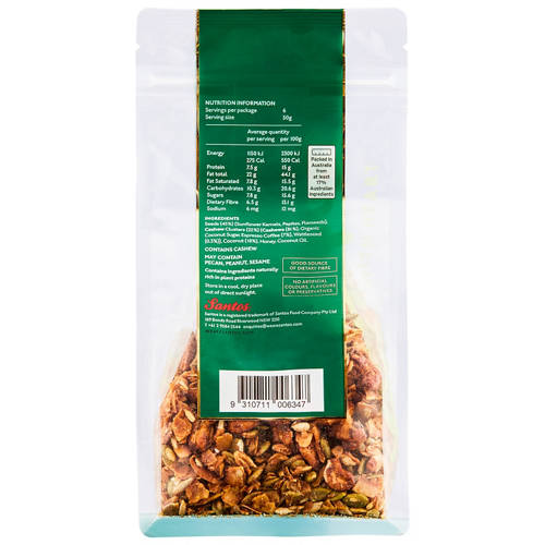 Front shot 2, Wattleseed Cashew Paleo Granola 300g