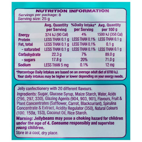 Nutrients 1, Jelly Beans Sweet 200g