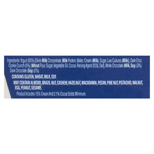 Ingredients 1, Cookies & Cream Yogurt Mix Ins 140g