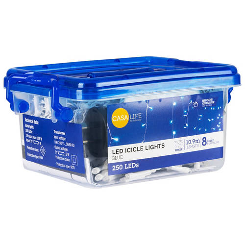 Front shot 2, LED Icicle Lights 250 Pack