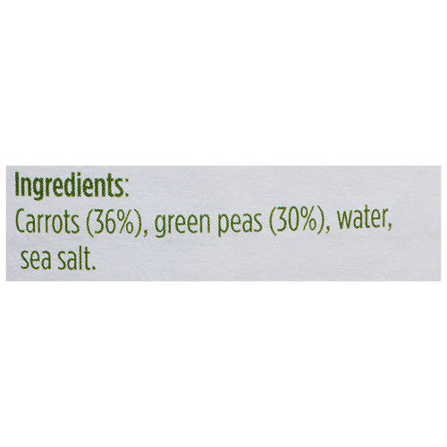 Ingredients 1, Peas & Carrots 350g