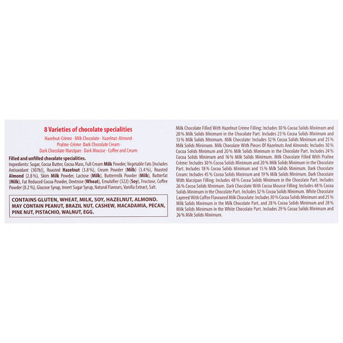 Ingredients 1, Finest Selection Assorted Chocolates 400g