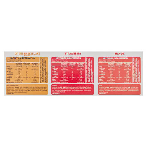 Nutrients 1, Greek Style No Added Sugar Yogurt 6x125g