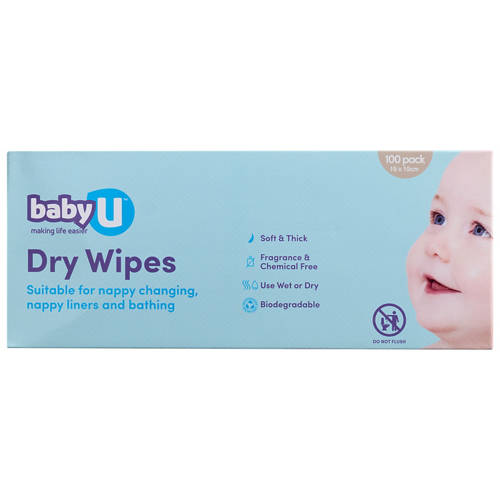 Front shot 2, Dry Wipes 100 Pack
