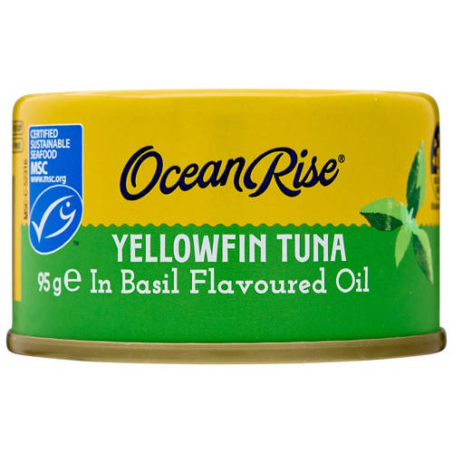 Front shot 2, Yellowfin Tuna Chunks in Basil Flavoured Oil 95g