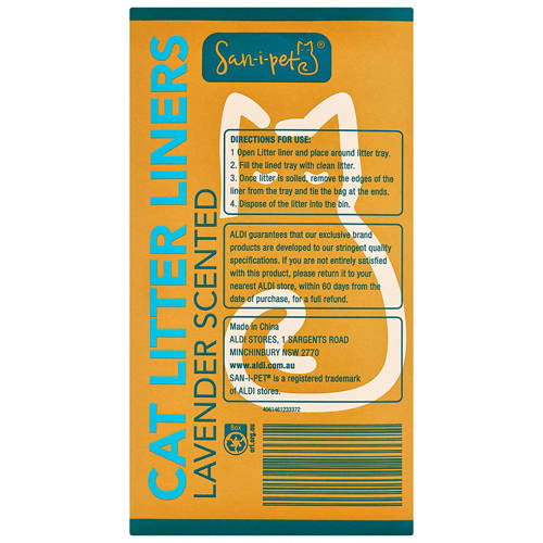 Front shot 3, Cat Litter Liners 8 Pack