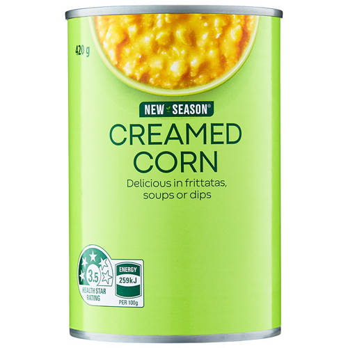 Front shot 2, Creamed Corn 420g