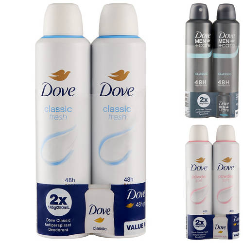 Group 1, APD Aerosol Twin Pack for Men or Women 2 x 145g