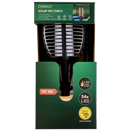 Front shot 3, Garden Solar Tiki Torch