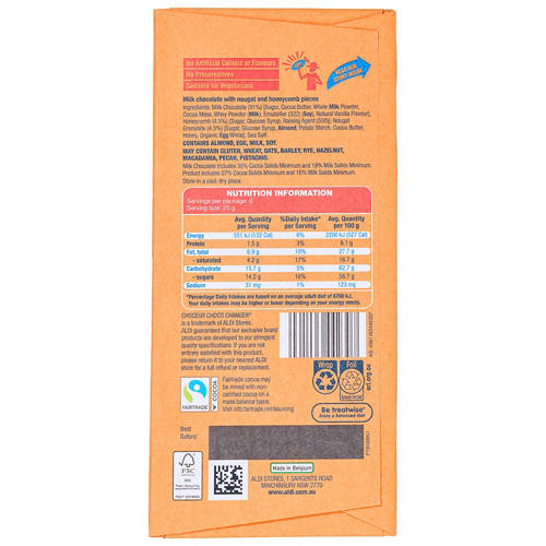 Front shot 2, Choceur Choco Changer Nougat & Honeycomb 150g