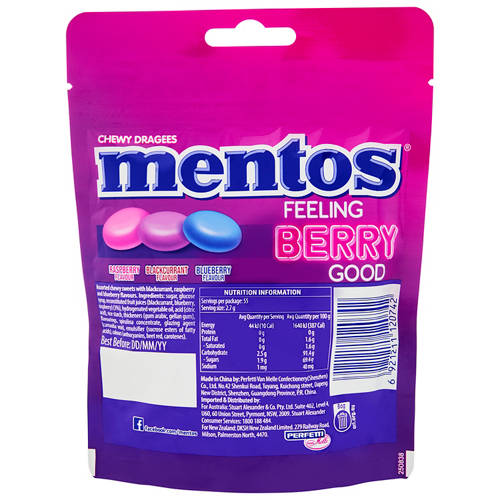 Front shot 2, Feeling Berry Good Chewy Dragees 150g