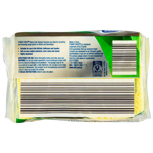 Front shot 3, Assorted Cellulose Sponge Scourers 3 Pack