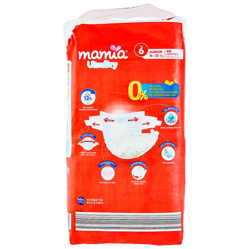 Front shot 3, Size 6 Nappies 16-25kg 40 Pack