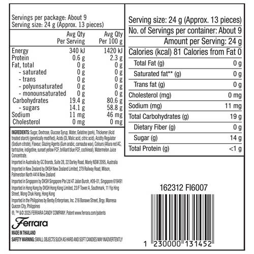 Nutrients 1, Nerds Clusters Pouch 226g