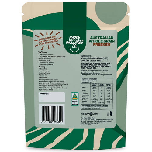 Front shot 2, Australian Wholegrain Freekeh 500g