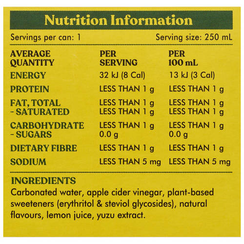 Nutrients 1, Yuzu Lemon 4 Pack 250ml