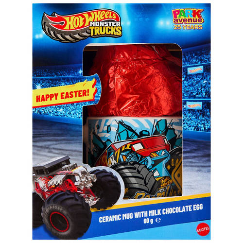 Front shot 2, Monster Trucks Kids Mug and Egg Gift Set 60g