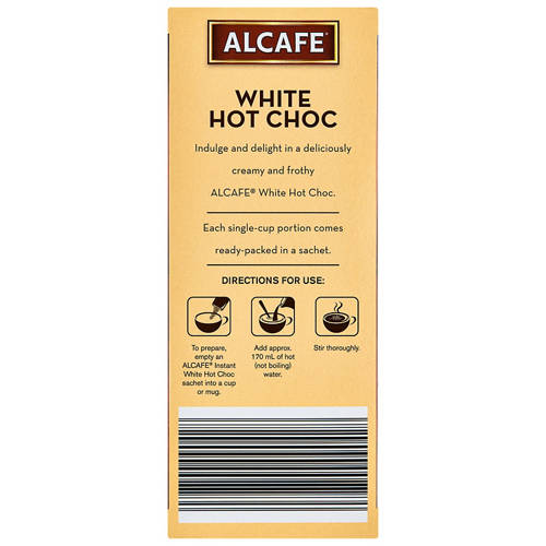 Front shot 3, White Hot Choc Sachets 10 Pack 250g