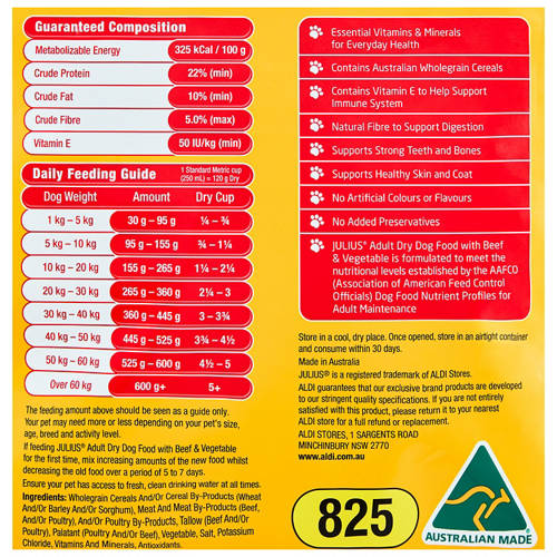 Nutrients 1, Dry Dog Food Beef 8kg