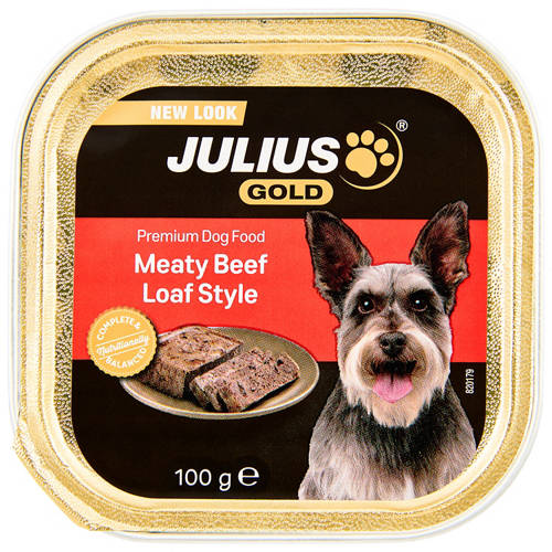 Front shot 2, Meaty Beef Loaf Style Premium Dog Food 100g