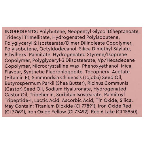 Ingredients 1, Lip Oil 4.6ml or Lip Gloss 9ml