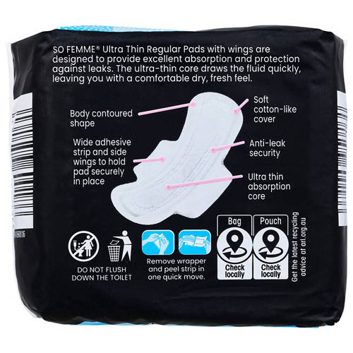 Front shot 3, Assorted Ultra Thin Pads